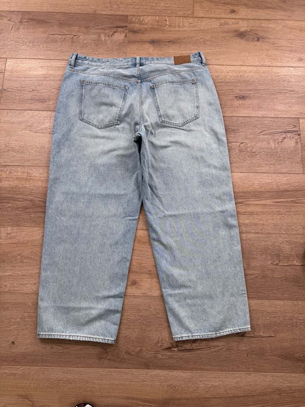 Madewell Low-Slung Straight Criss-Cross Waist Jeans 18W Light Wash NWT - Picture 11 of 14